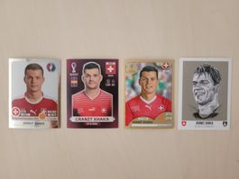 Granit Xhaka Sammelbildli 4 Stk verschiedene Editionen
