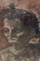 Expressionistisches Porträt einer Frau