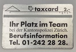 taxcard 2.-  /  Kantonspolizei Zürich