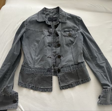 Graue Armani Jeans Jacke, Grösse S, Top Zustand!