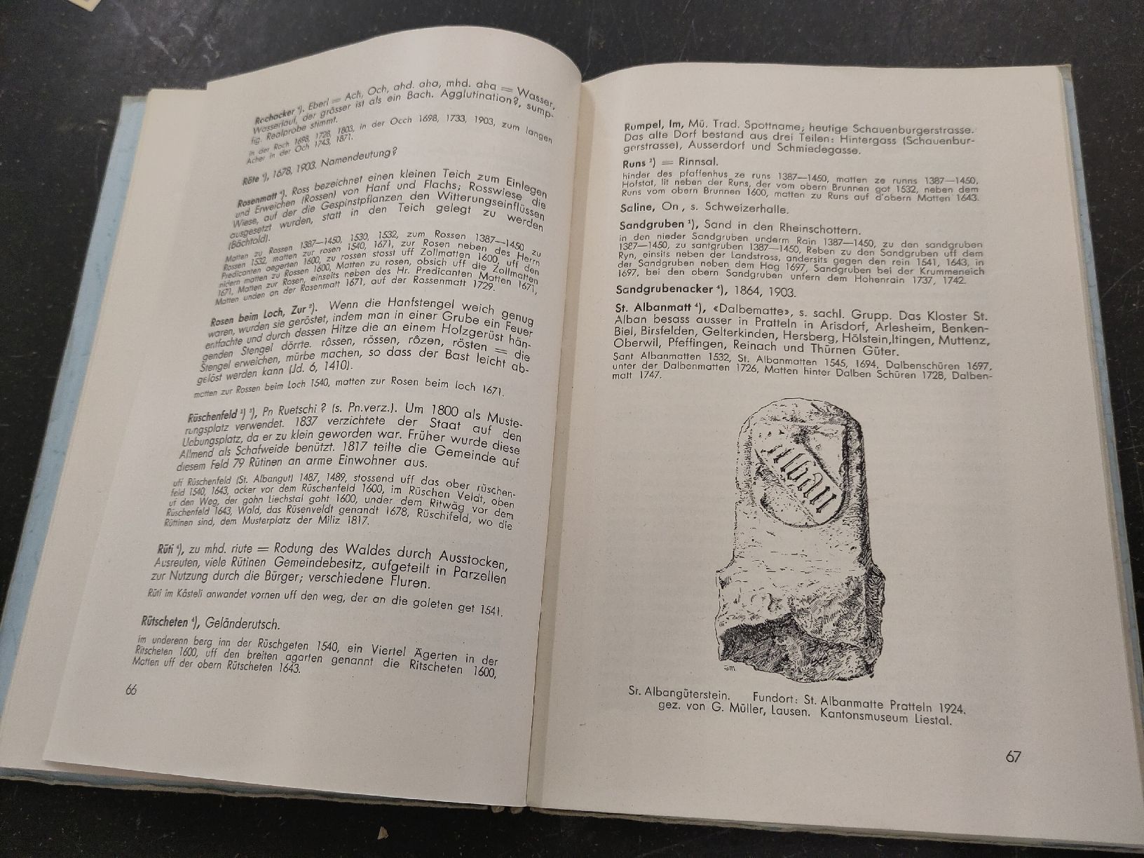 Libri: Die Flurnamen von Pratteln 1936 – Usato da Pratteln venduto da Cartonsducoeur_bl 2