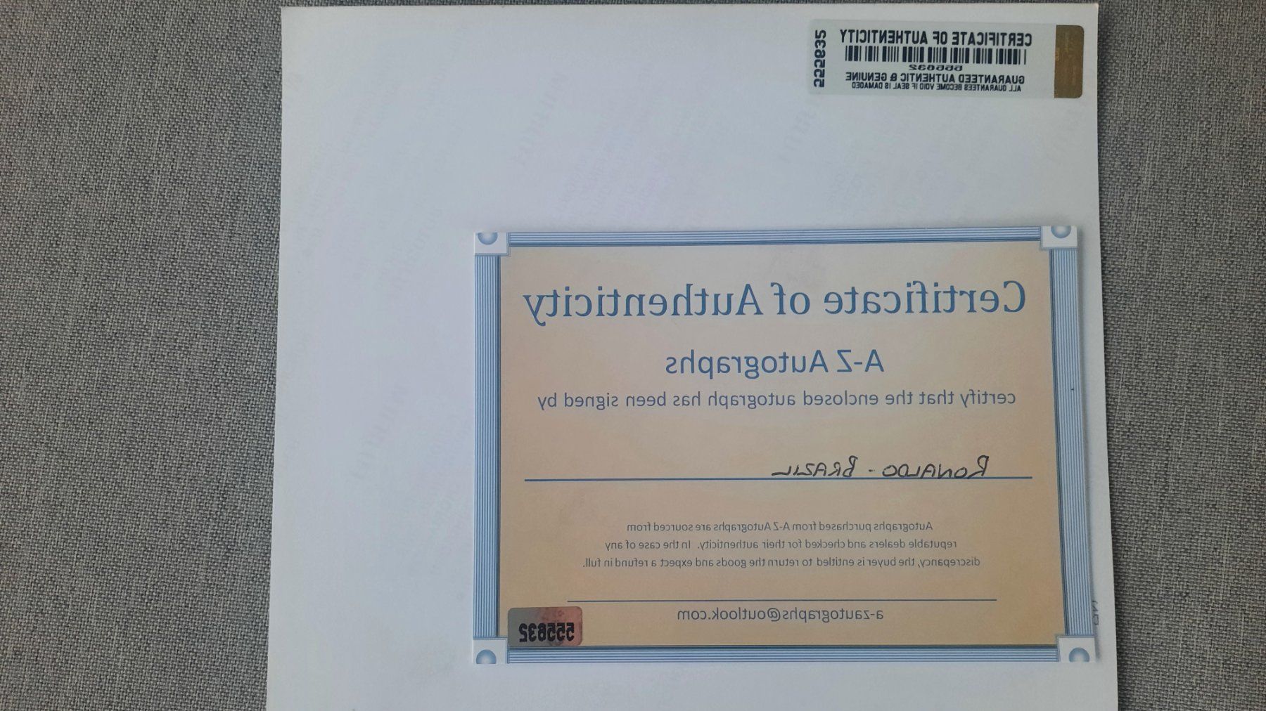 Autographes: Foto A4 Ronaldo – D'occasion à Schmerikon par Olympia04 1