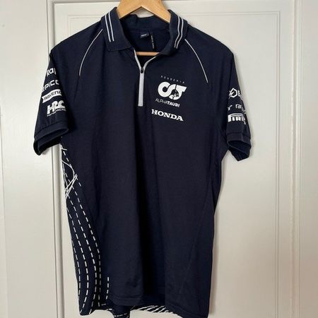 Poloshirt, Männer Gr. S, Scuderia Alphatauri Honda, blau