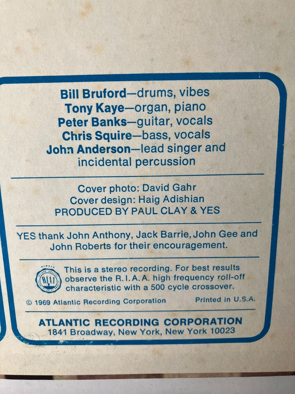 Schallplatten: Yes – Gebraucht aus Aarwangen von Jukebox3 4