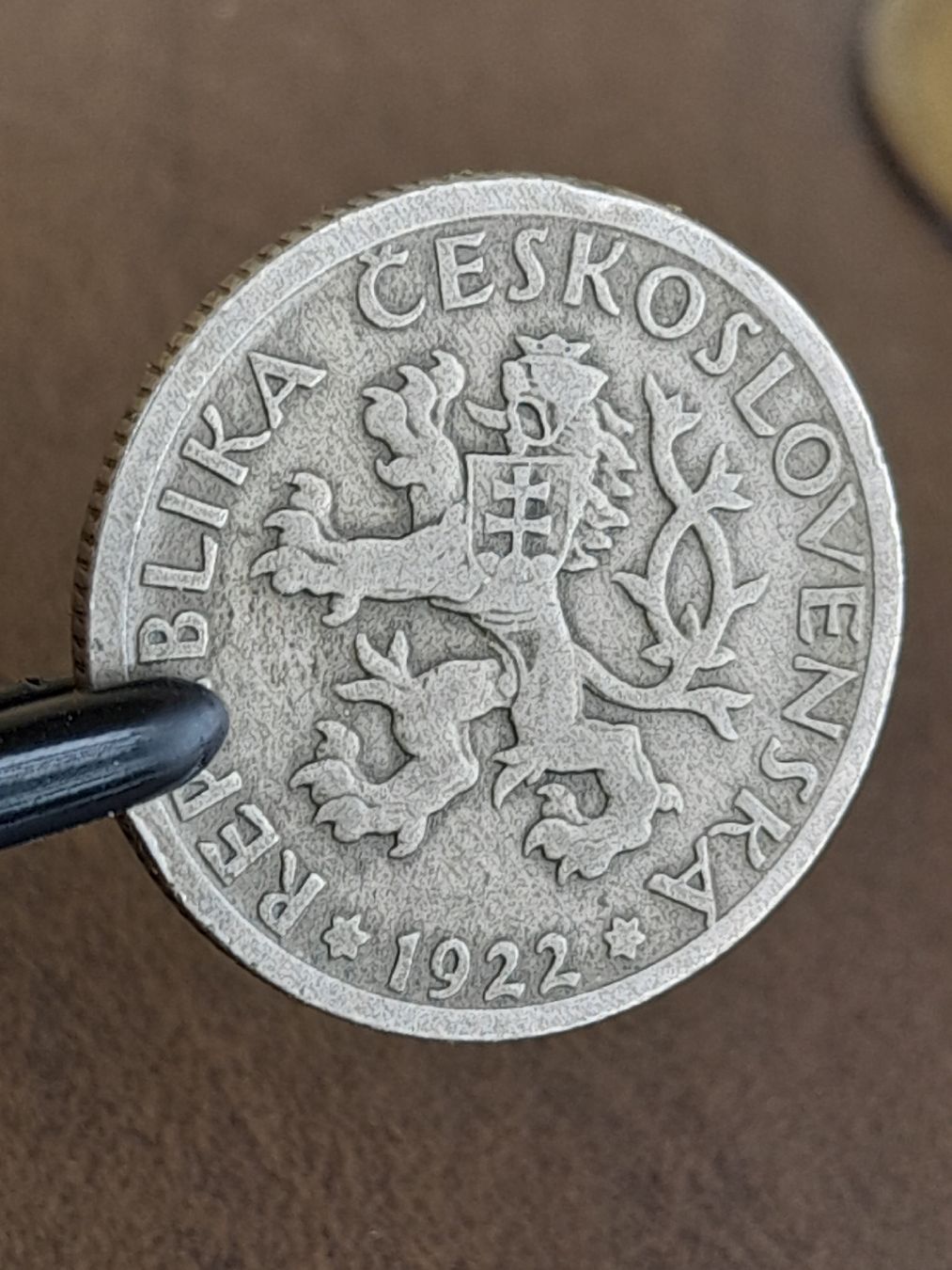 Alle Münzen: Tschechoslowakei 1 Krone 1922 – Gebraucht aus Basel von Basel_20