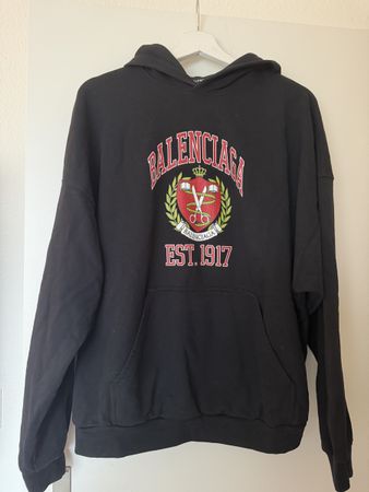 Balenciaga Hoodie, College Style, Grösse 1