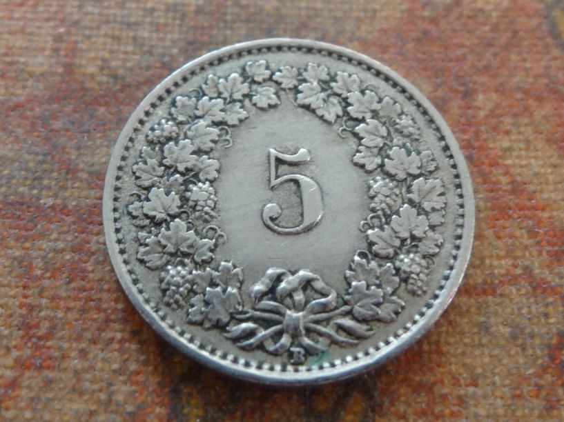 Tutti le monete: 5 Rp. 1926  (D) – Usato da Romanel-sur-Lausanne venduto da Swift13 1