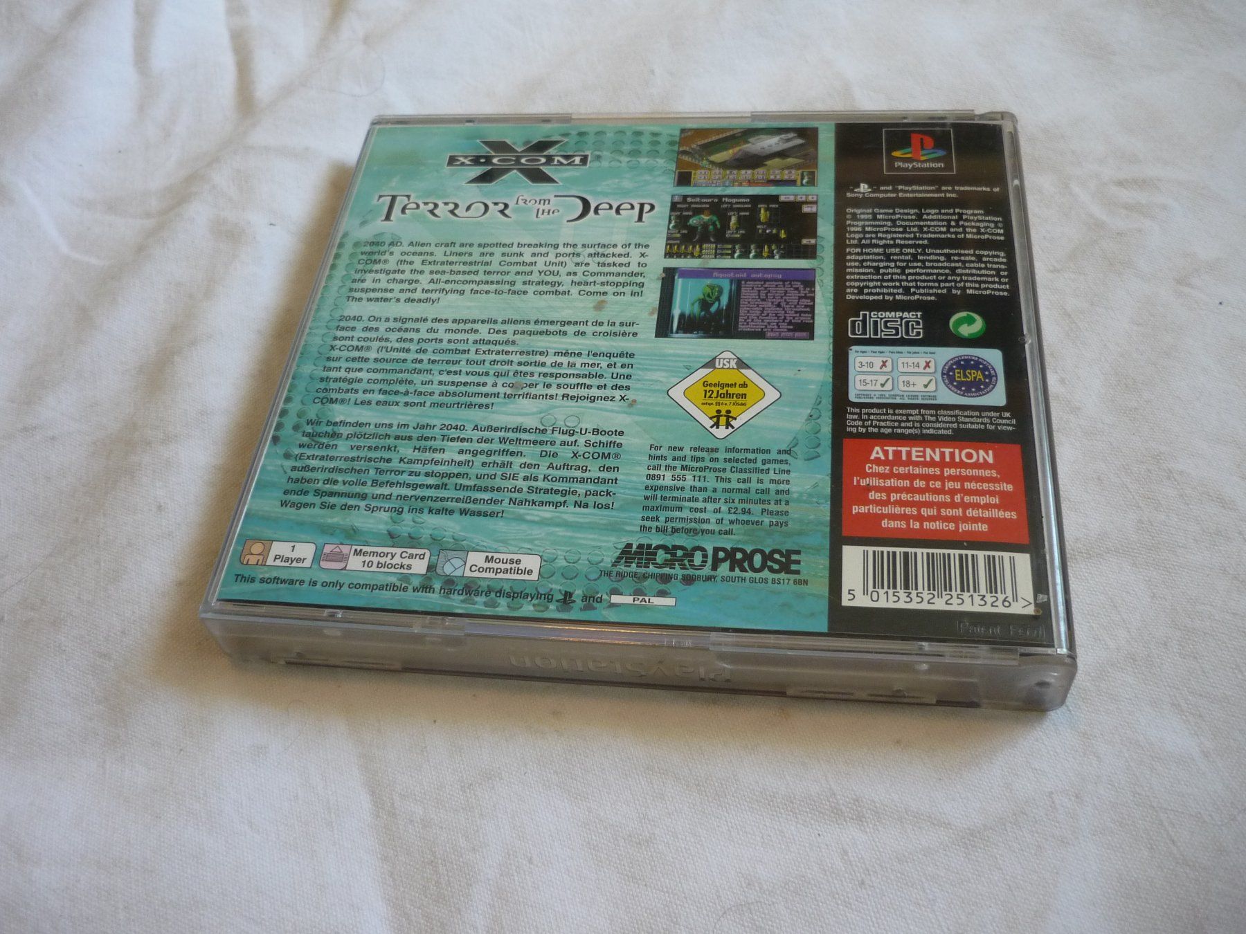 Sony Spiele: Videospiel - PS1 Playstation - X-Com Terror from the Deep – Gebraucht aus Beringen von zzRegal 2