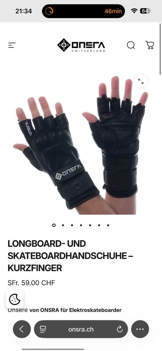 Lotti di vestiti: Schutzausrüstung E-Longboard Onsra – Usato da Uttwil venduto da van_rr7z 6