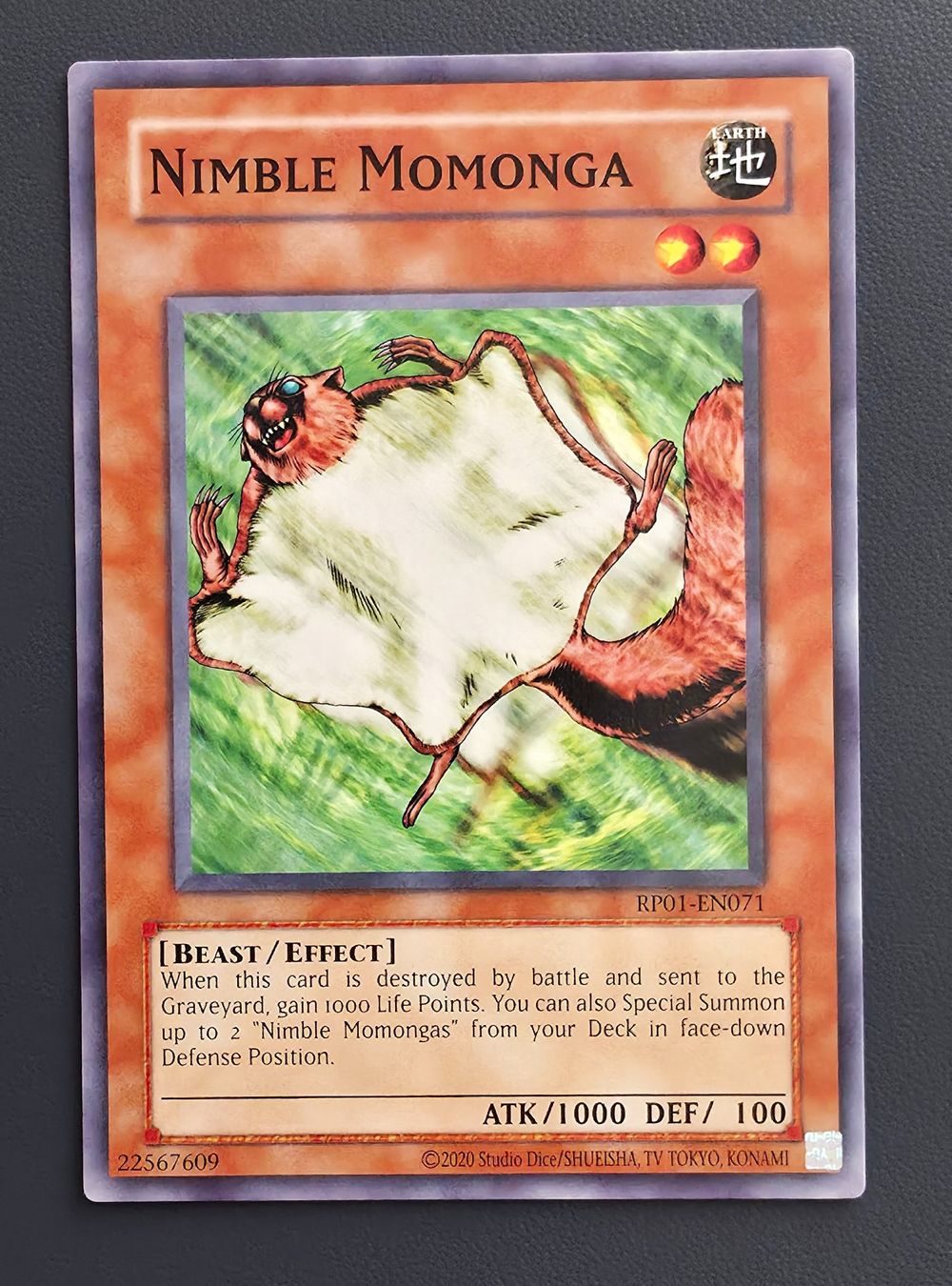 Yugioh Sammelbilder & Trading cards: Nimble Momonga, RP01, Yugioh – Neu (gemäss Beschreibung) aus Zürich von StickerPatron