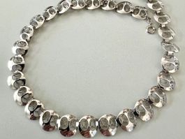 Collier 800 Silber Designer Rondellen - 25g Vintage/ 41-45cm