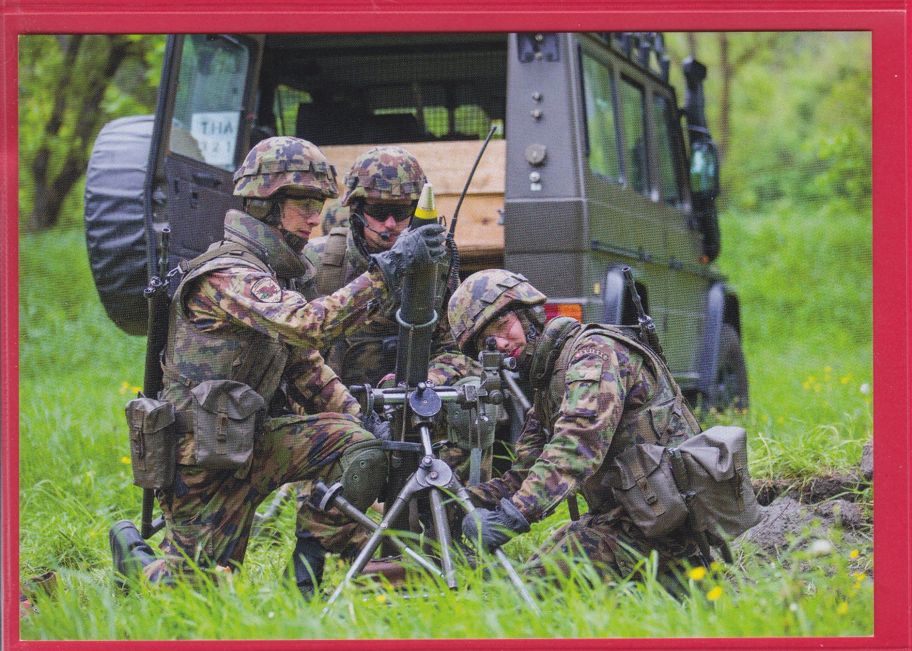 Cartoline postali: MINENWERFER 8.1 cm – Usato da Oberrieden venduto da Gebirgsstelze