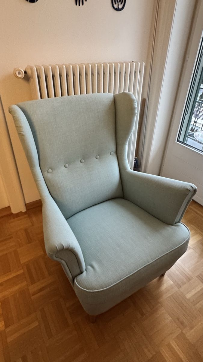 Ikea Sessel: Ohrensessel Strandmon von Ikea, hellblau – Neu (gemäss Beschreibung) aus Basel von Galitia