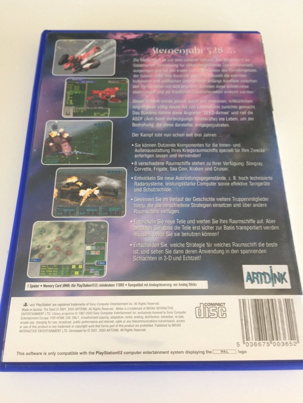 Jeux: The Seed -  War Zone PS2 – D'occasion à Rüti ZH par alumedien 1