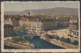 Zürich Bahnhofbrücke  und Bahofplatz