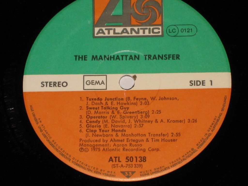 Vinyles: LP - THE MANHATTAN TRANSFER – D'occasion à Steckborn par Quo7 1