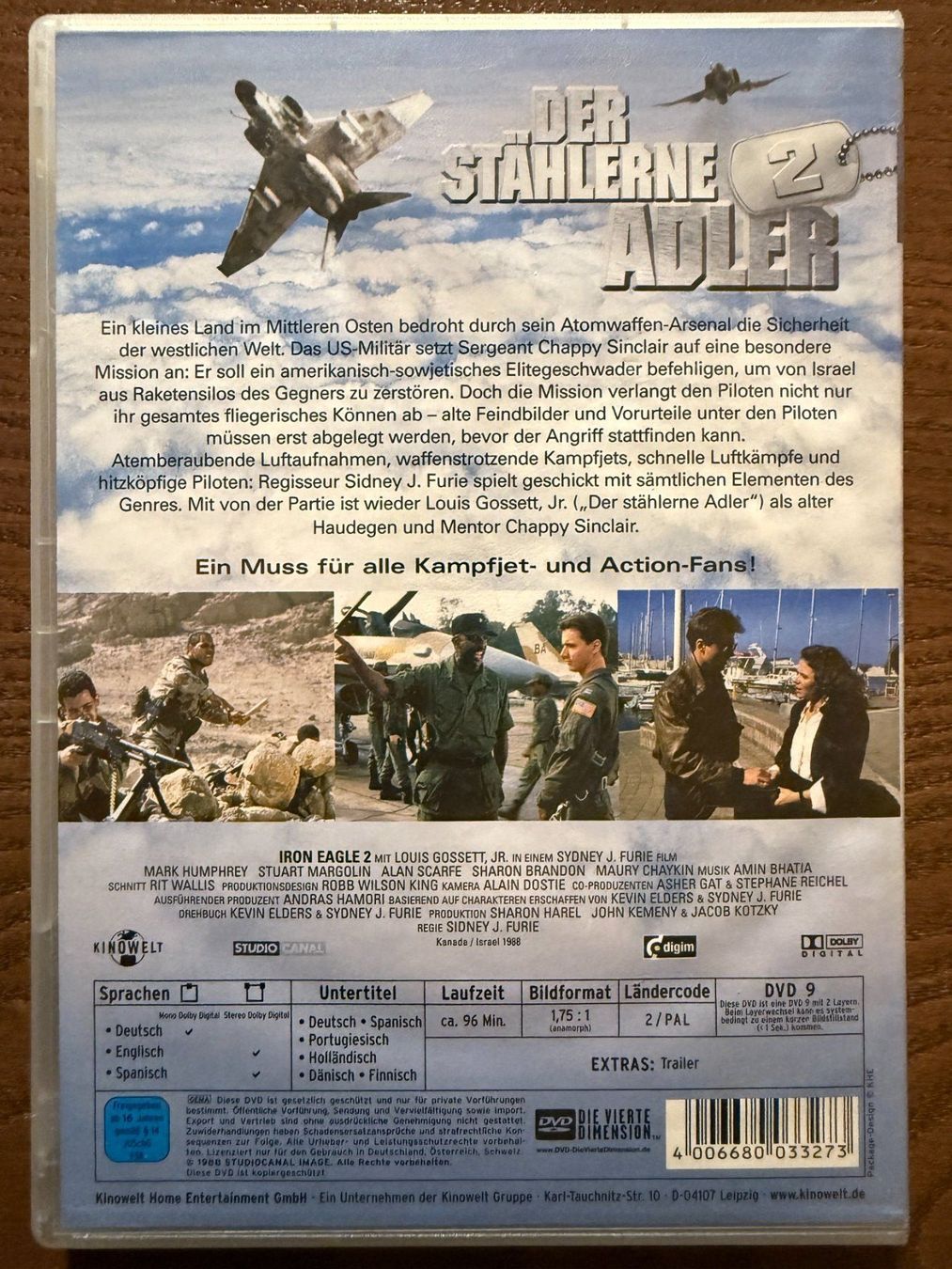 Tutti i DVDs: Der stählerne Adler 2 – Usato da Zürich venduto da FilmFreunde 1