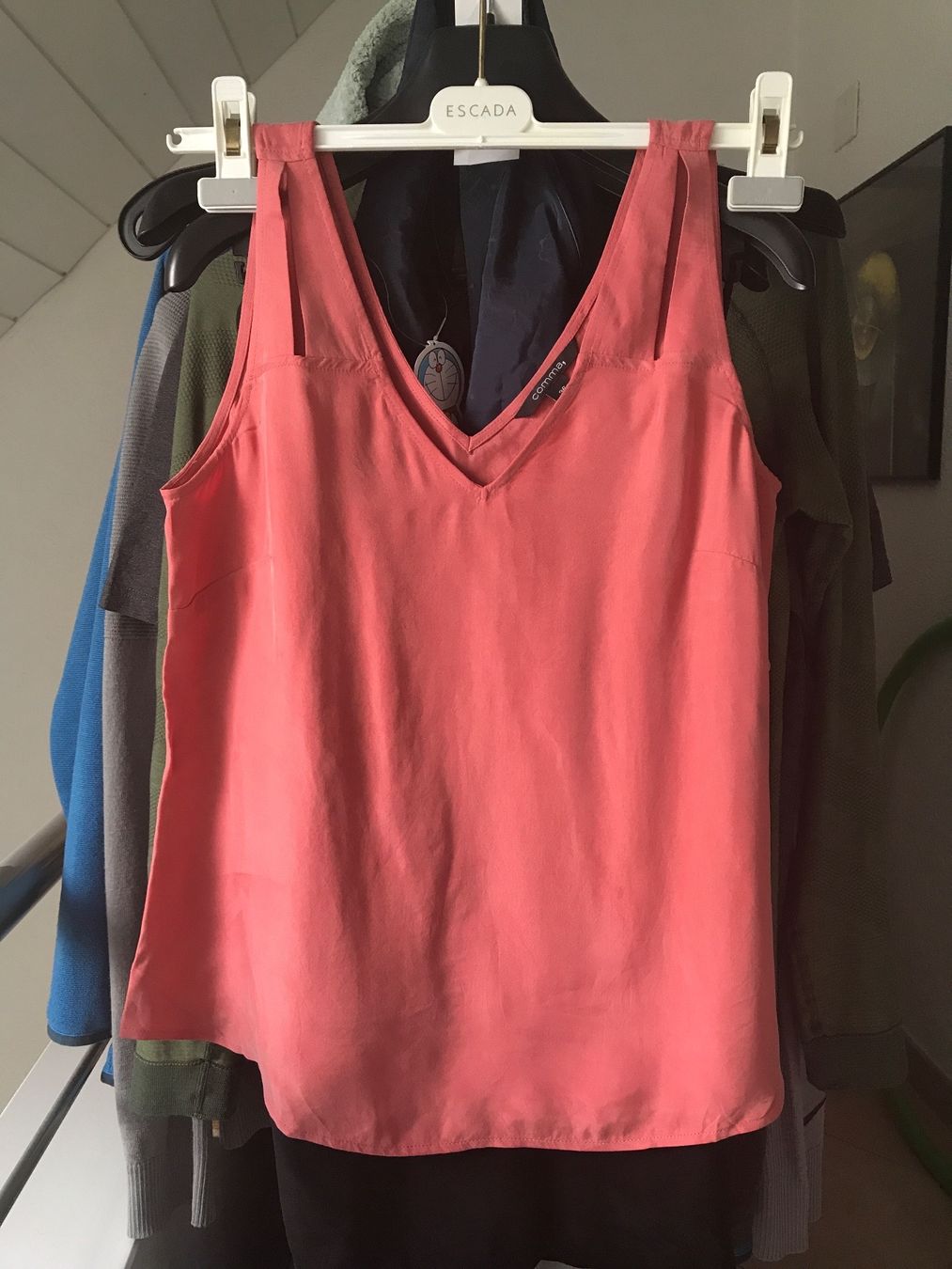 Comma Top: COMMA, Bluse in Rot metallic 36 – Nuovo (secondo la descrizione) da Glattfelden venduto da Danshari