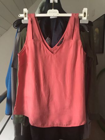 COMMA, Bluse in Rot metallic 36