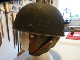 CH Stahlhelm Ord.1948/62 Motorrad-Panzer Fahrer Nackenschutz