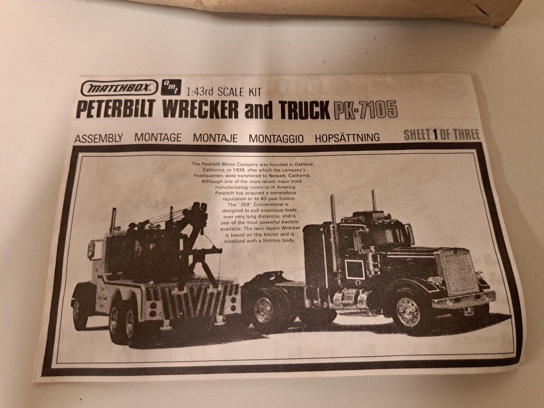 Modellini d'auto: Modellbausatz Matchbox Peterbilt LKW 1:43 – Usato da Belp venduto da deal-now 3