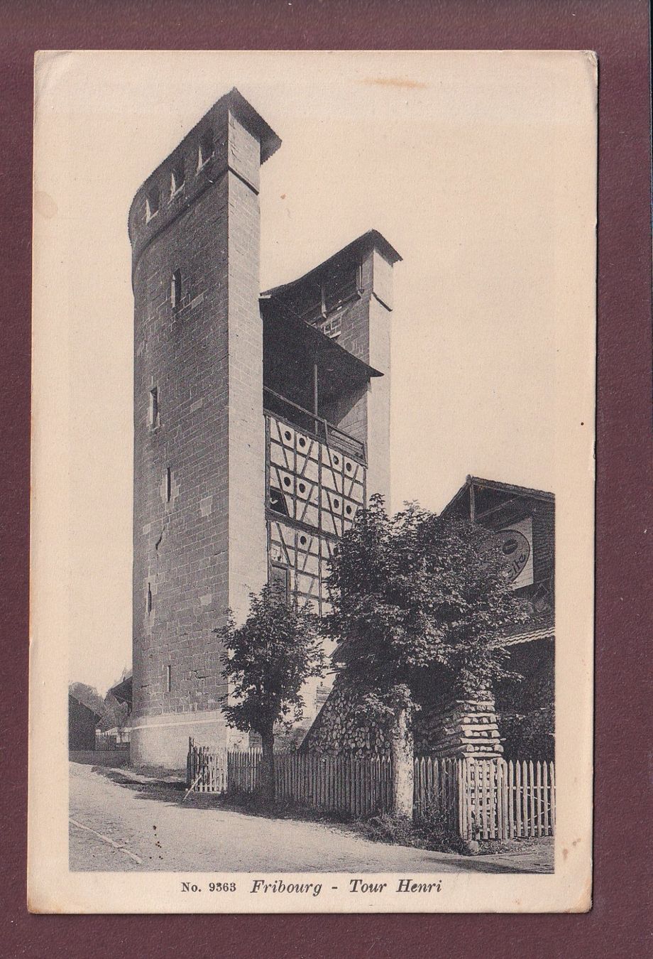 Ansichtskarten: FRIBOURG - Tour Henri – Gebraucht aus Pully von nicecards