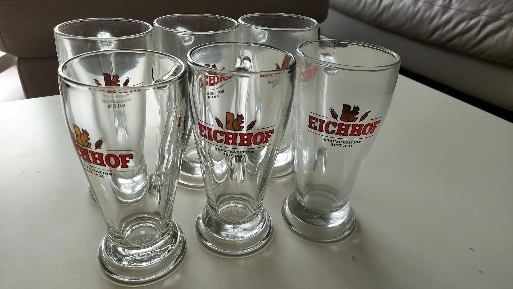 Eichhof Gläser: 6 Biergläser Eichhof – Gebraucht aus Kiesen von Drgeliebte 1