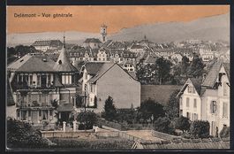AK Delemont, Vue generale, 1919