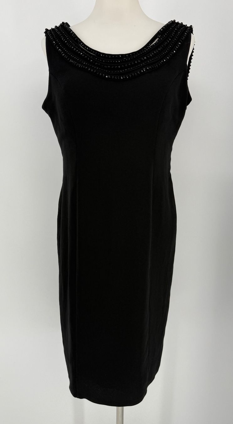 Vestiti: Elegantes, schwarzes Kleid Gr. 44 mit Perlen von Didi – Usato da Auenstein venduto da moin.
