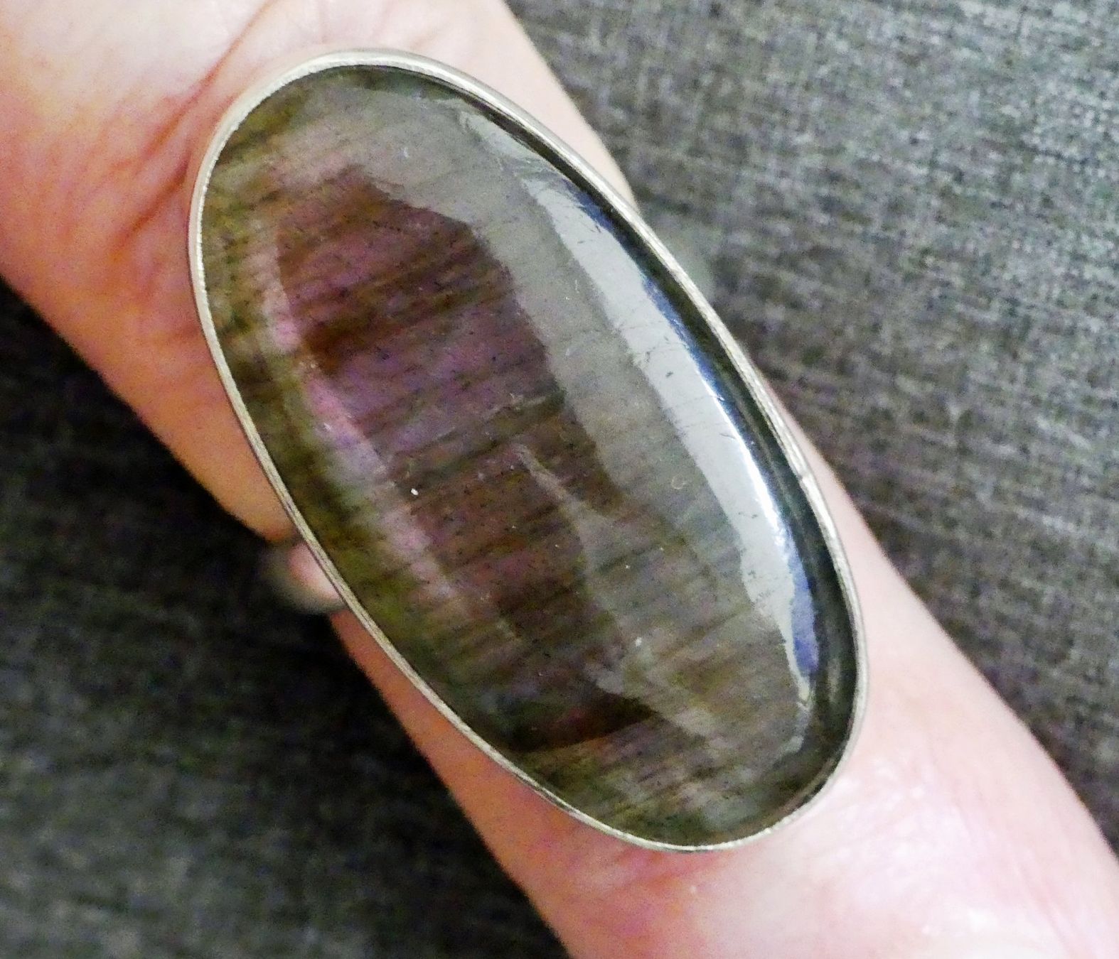 Anelli: Silberring 925 mit Labradorit – Nuovo e nell'imballaggio originale da Matten b. Interlaken venduto da kero71 5