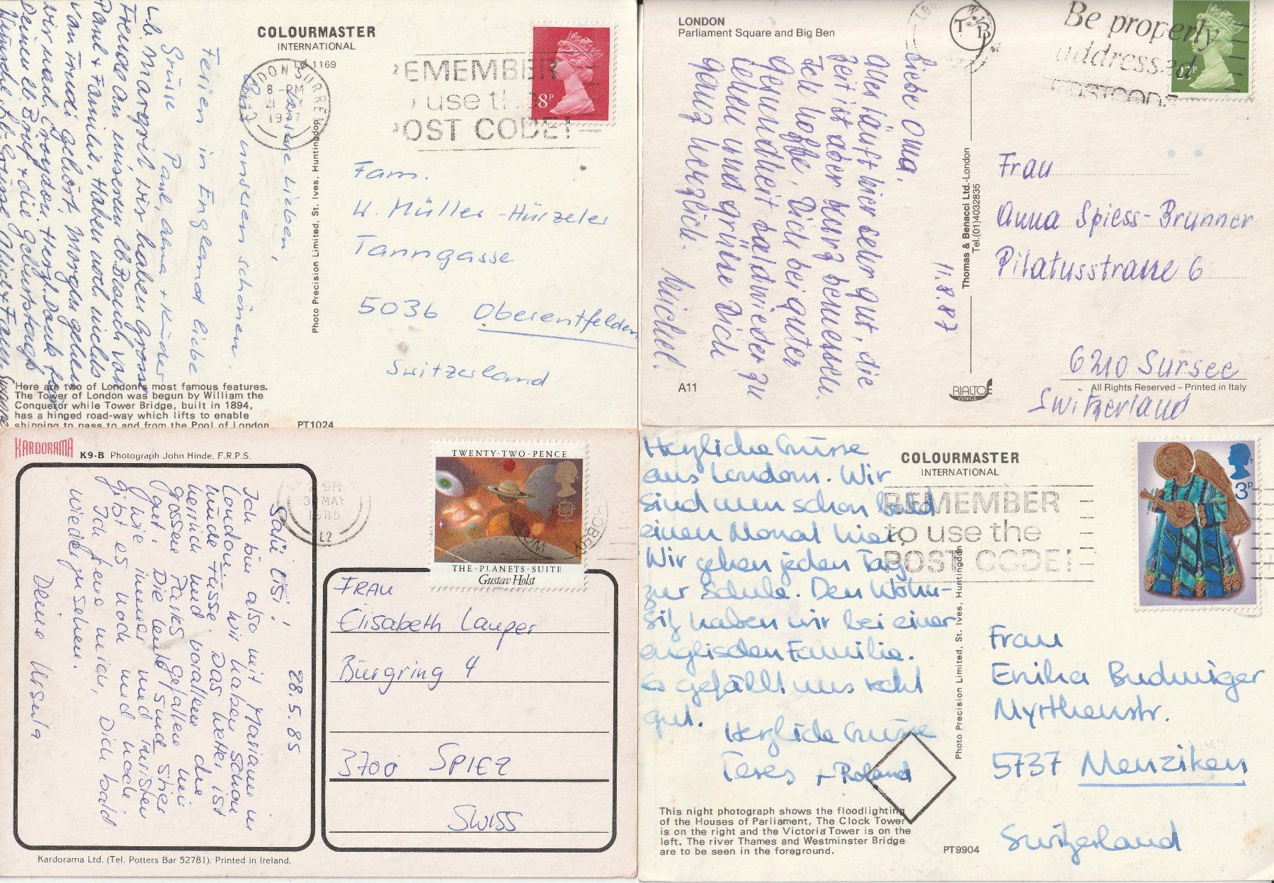 Cartoline postali: 24 Karten London – Usato da Lumbrein venduto da made02 5