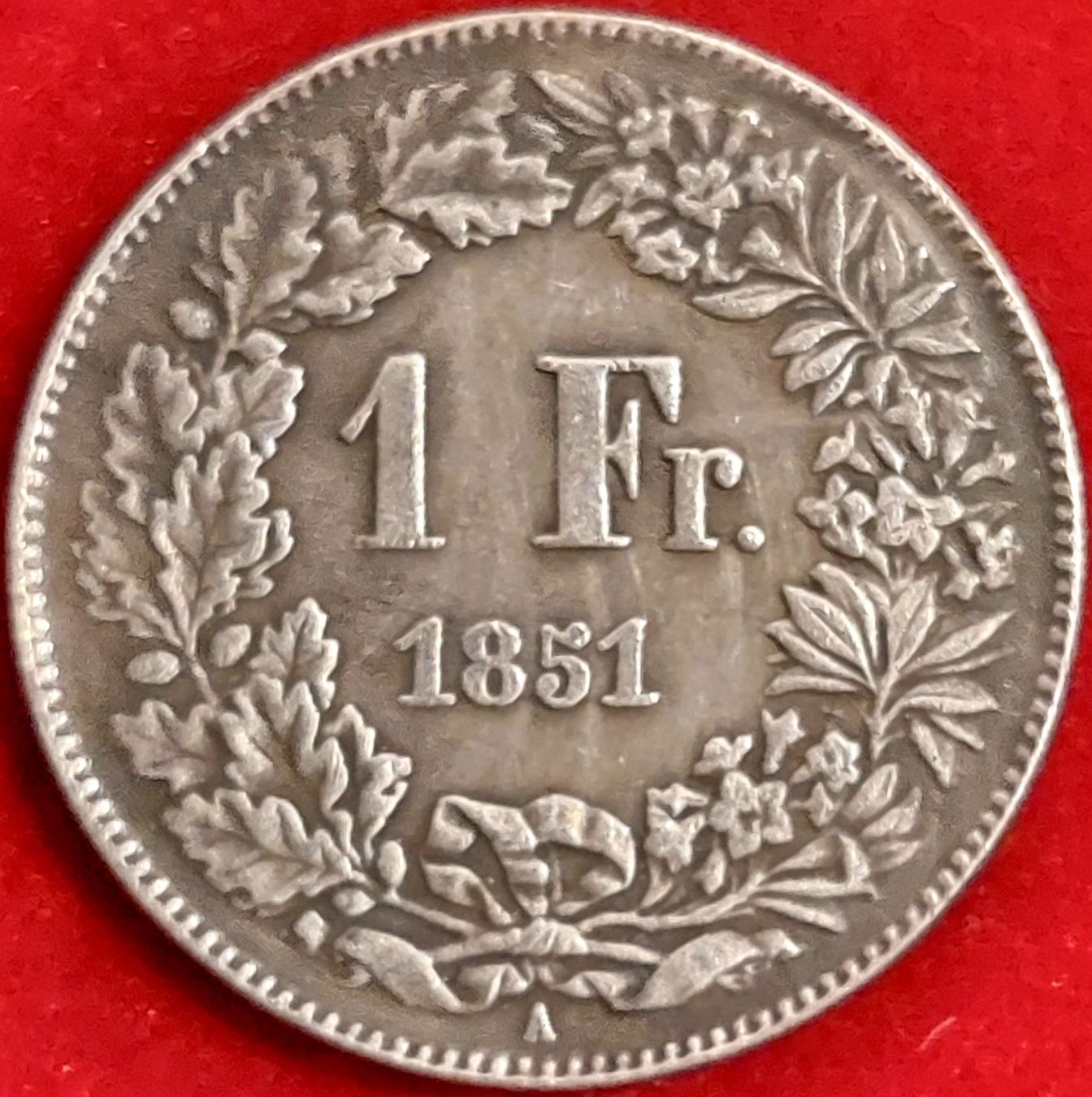 Alle Münzen: 1 Franken 1851 (Replica) – Gebraucht aus Arch von repros