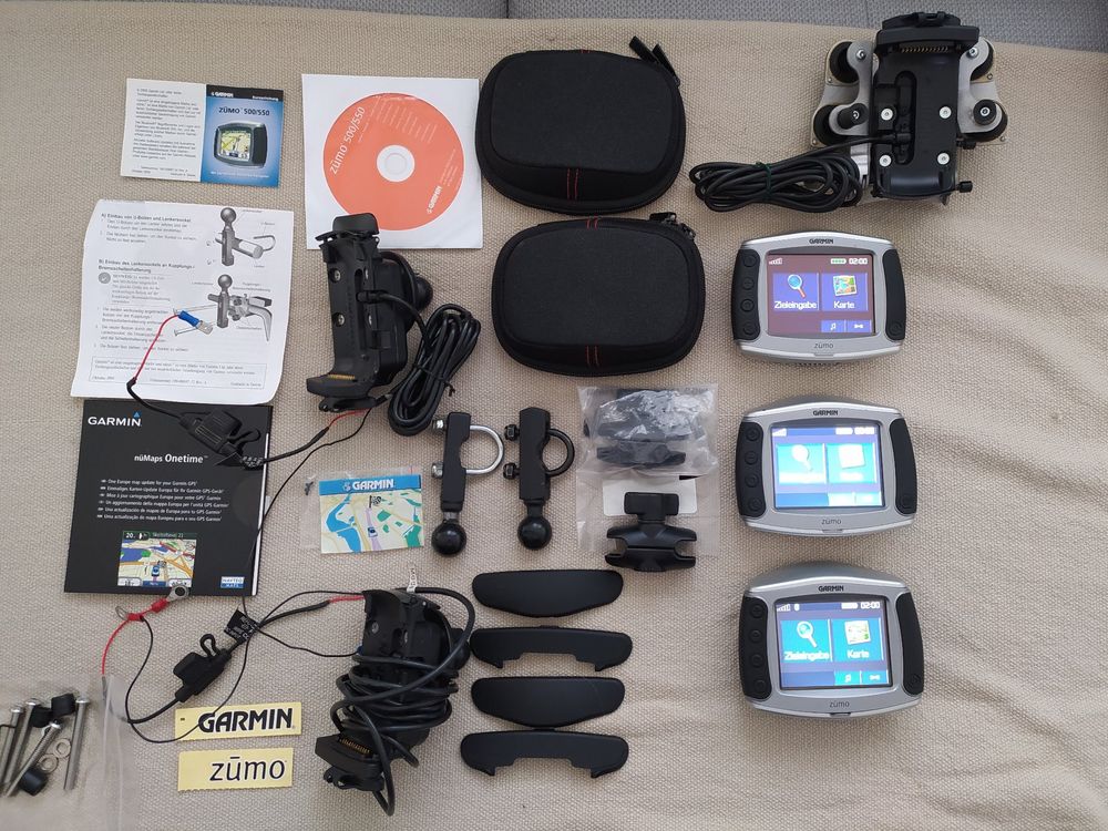 Garmin zumo 550 Motorrad Total 3 Stück alle komplett | Kaufen auf Ricardo