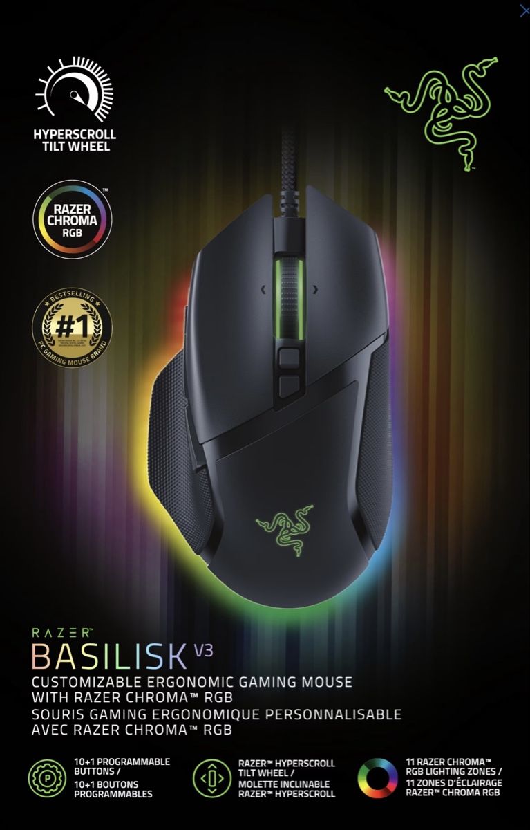 Razer Souris: Razer Basilisk V3 - Souris gaming  – D'occasion à Court par maya.md_ 2