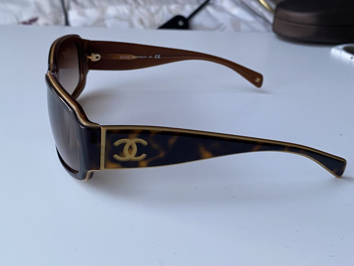 Chanel Occhiali & Lenti: Chanel Sonnenbrille Léopard Braun Vintage – Usato da Givisiez venduto da dor_xb9k 1