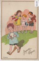 Joyeuses Paques Frohe Ostern - G. Lauvey - Weg ist das Ei