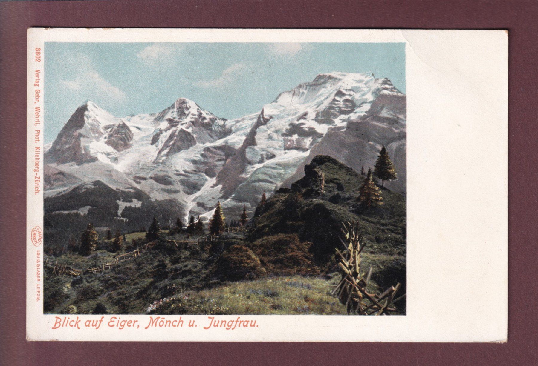 Cartoline postali: EIGER - MÖNCH - JUNGFRAU // Falte // – Usato da Pully venduto da nicecards