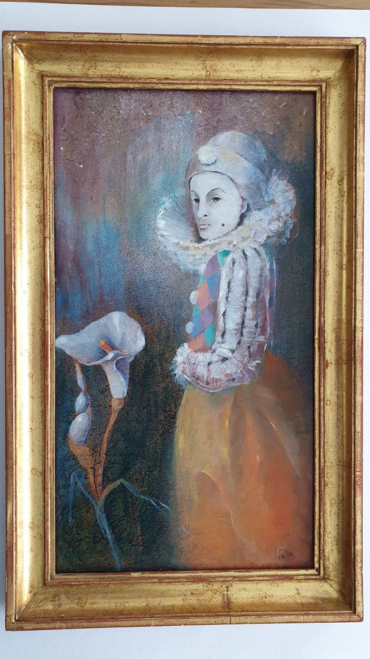 Dipinti: Harlekin. Clownfigur. – Usato da Goldach venduto da armando_r 1