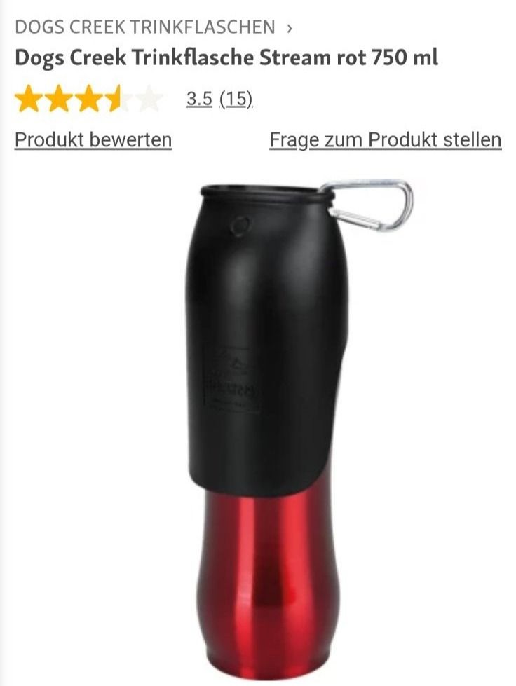Trinkflaschen & Thermosflaschen: Dogs Creek Trinkflasche Stream rot 750 ml – Neu (gemäss Beschreibung) aus Siblingen von Vany_McDougall 1
