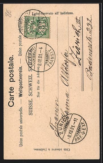 Cartoline postali: Bienne-Biel, Nidaustrasse mit Wohngebäu – Usato da Berlin venduto da bartko-reher 1