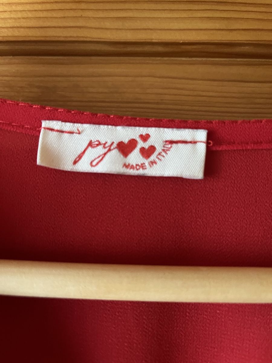 Kleider: Rotes Kleid mit Falten, Gr. S/M, NEU – Neu (gemäss Beschreibung) aus Grellingen von nadu17 2