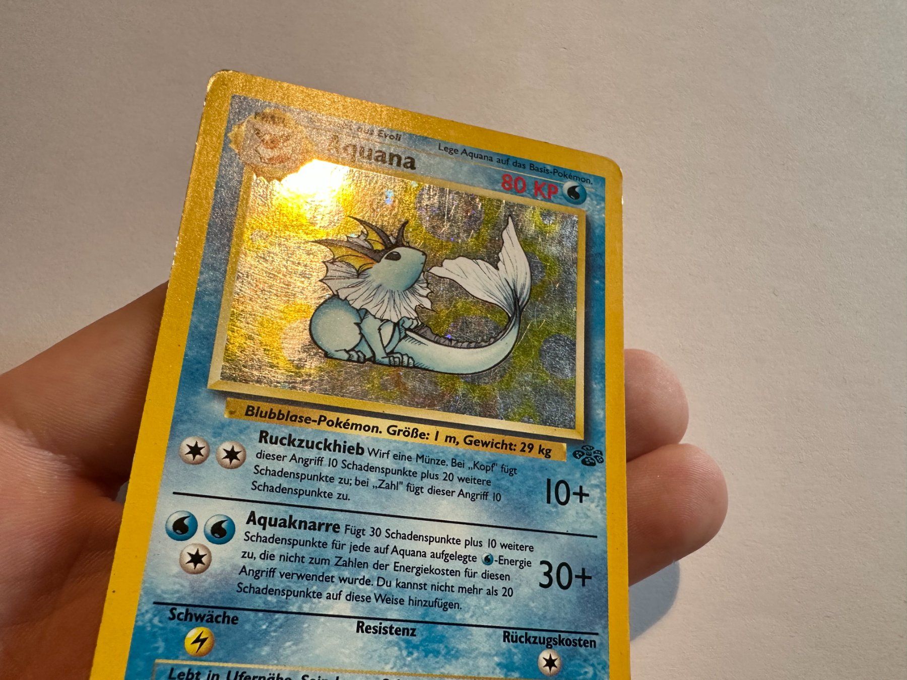 Pokémon Sammelbilder & Trading cards: Aquana holo Dschungel DE – Gebraucht aus Hagendorn von Pokecollectorch 4