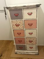 Shabby Chic Kommode/Schrank mit Schubladen, Vintage Look