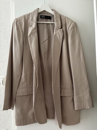Sommerlicher Zara Blazer, Beige, Grösse M - Top Zustand!