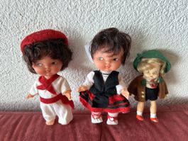 Drei alte Puppen