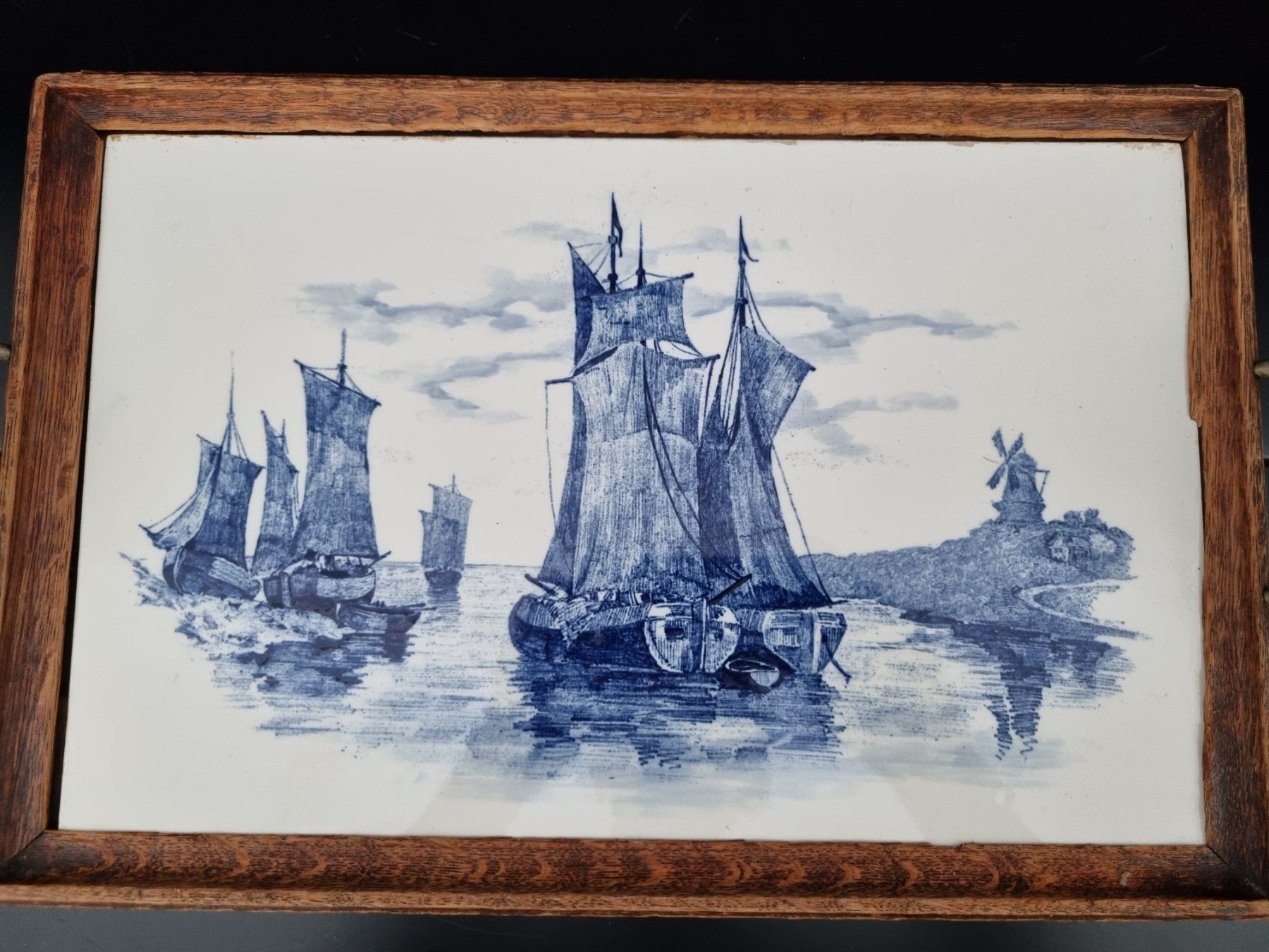 Piatti di portata: antikes Fliesentablett "Delft" 1890-1920, Keramik – Usato da Lenzburg venduto da freedomky 1