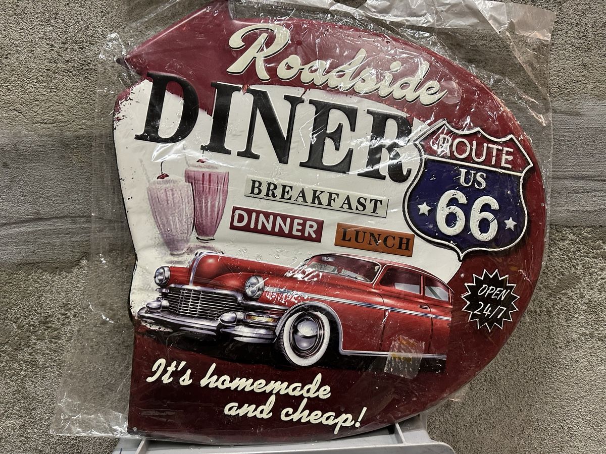 Schilder: Roadside diner route 66 – Neu (gemäss Beschreibung) aus Reinach AG von rares75