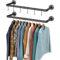 Kleiderstange Garderobenstange Wandgarderobe 2er Set 92cm