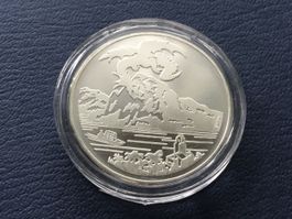 20  Franken Silbermünze Drache von Breno 1995 Stgl