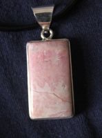 Neu: Rhodochrosit Schmuck Anhänger mit Kette